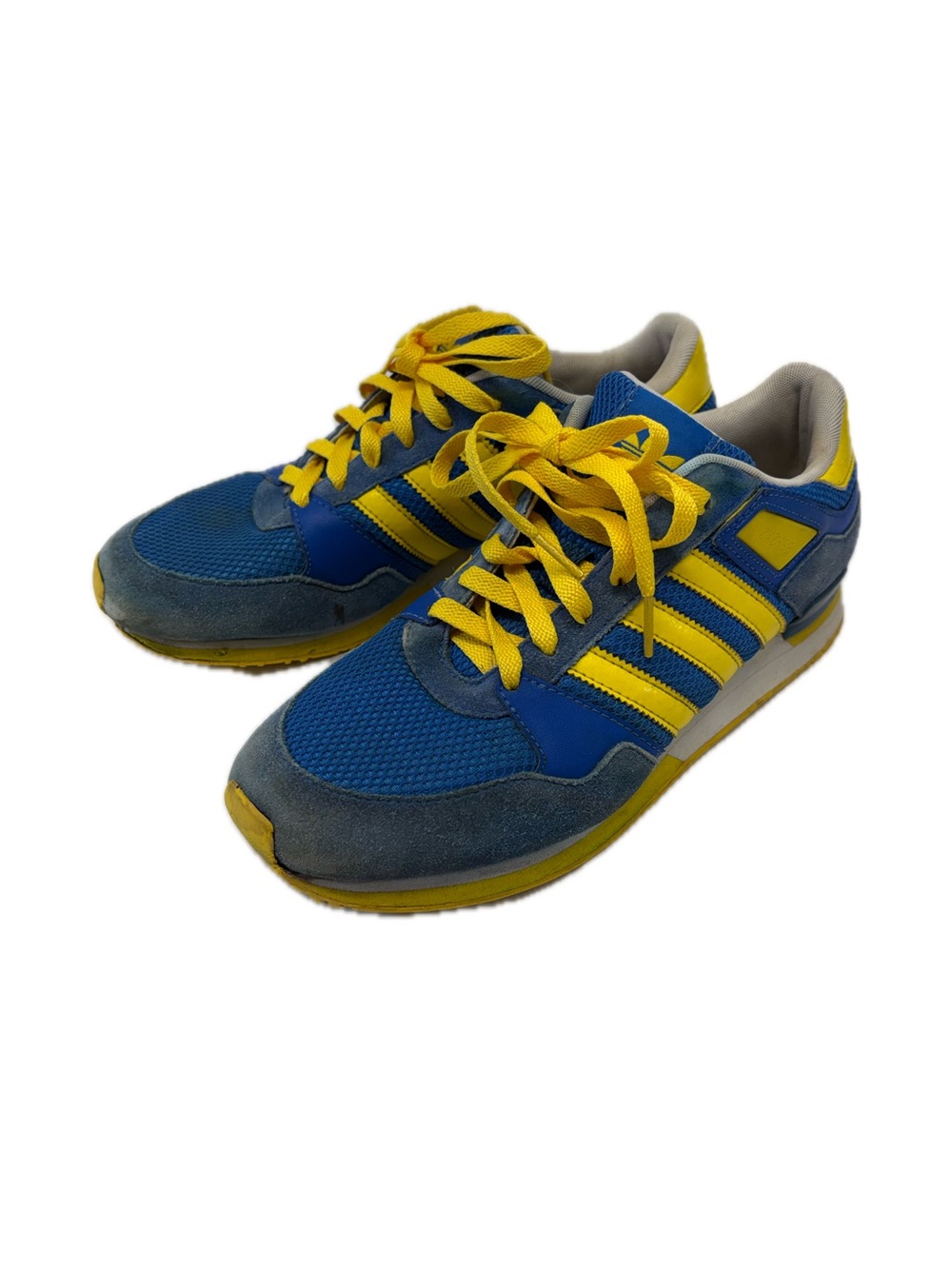 Vintage Adidas ZX 500 Retro Runners Blue Yellow Rare Archive Collector Size 8.5